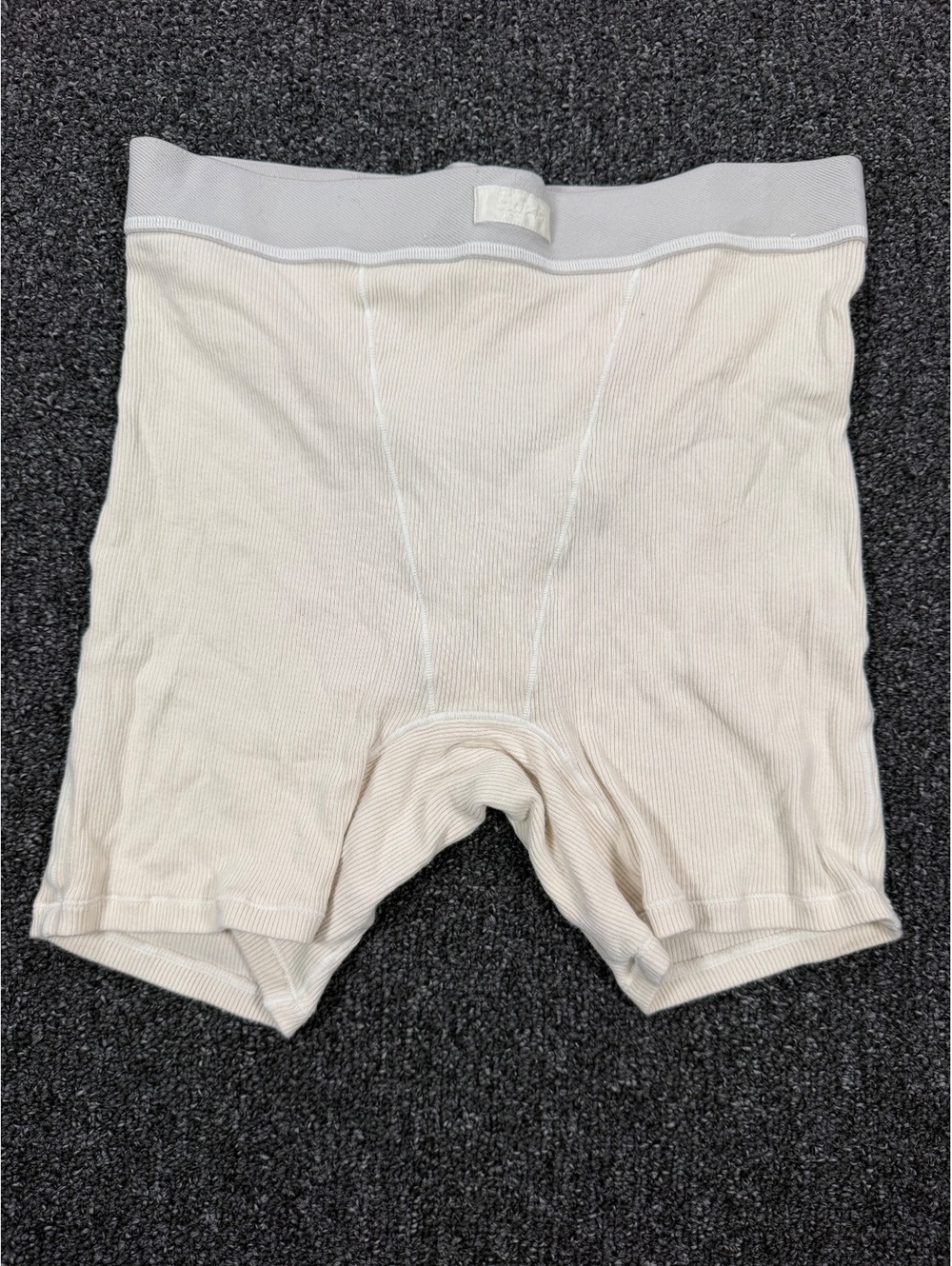 Skims boyfriend boxer Ribbed Beige Compression Shorts